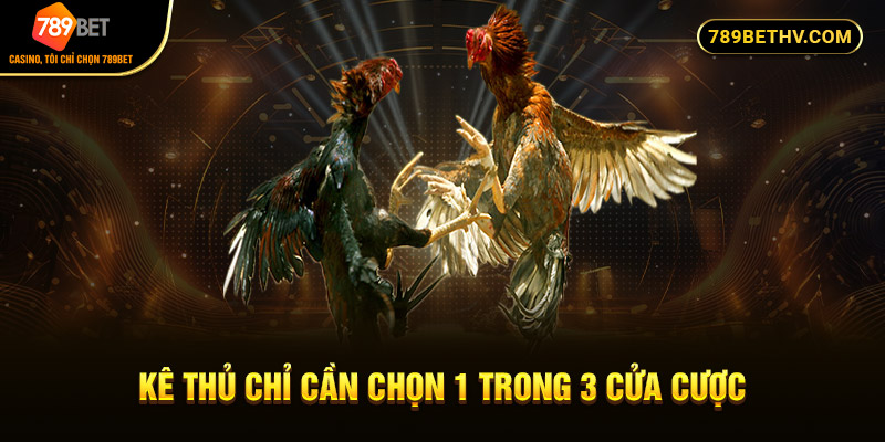 Kê thủ chỉ cần chọn 1 trong 3 cửa cược